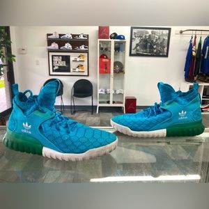 Adidas Primeknit Tubular Blue ice . Size 11